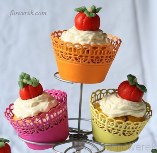 dyniowe cupcakes