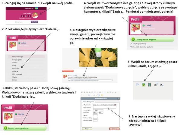 Instrukcja dodawania zdjęć w galerii familie.pl